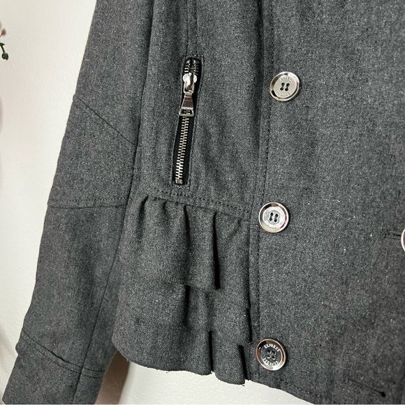 Express Grey Peplum Vintage Military
Moto Jacket, XS size - Picture 9 of 12